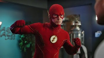 The Flash 8x19 Barry stops Negative forces attack on Thawne and Fastrack Scene