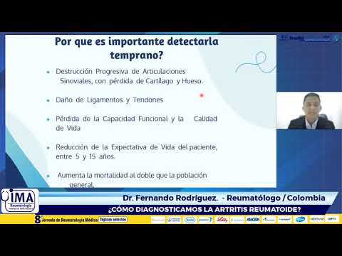 ¿Cómo diagnosticamos la artritis reumatoide? Dr. fernando rodriguez