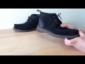 クラークス　ブーツ　スウェード　ブラック