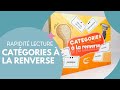 RAPIDITÉ DE LECTURE avec CATÉGORIES À LA RENVERSE