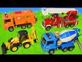 Traktör, Vinç, Ekskavatör ve Yeni - Itfaiyeci oyuncak - polis arabası Çocuk - Excavator Toys