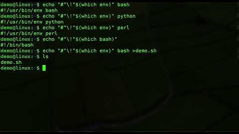 Bash : One-liner Shebang