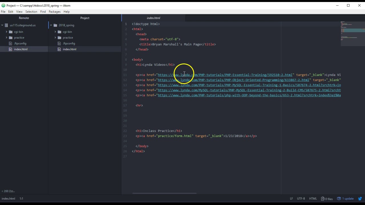 Using Atom  as a PHP  Editor YouTube