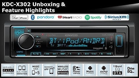 KENWOOD eXcelon 2018 KDC-X302 Audio Receiver Unboxing & Feature Highlights