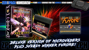 New Atari Lynx Games! Microvaders Deluxe Plus SV24WE Winner Furore!