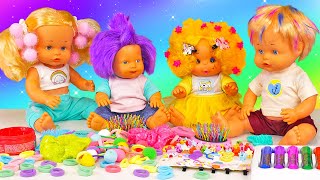 Мой Детский Сад - Прически для кукол Беби Бон! Игры в дочки матери для малышей