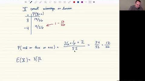 Section 5.2: Expected Value Example (Card Game)
