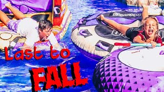 Last to Fall in the Pool Challenge with Lilly K