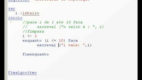 Estrutura de Repetição - algoritmo