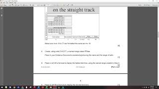 Spreadsheet | Paper 32 | May/June 2025 | IGCSE ICT 0417