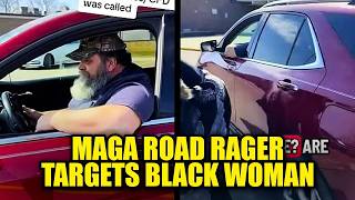 WATCH: MAGA Road Rager Follows Black Woman to Work, Tries to Run Her Over