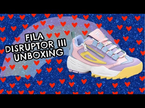 ik ben gelukkig interval kandidaat Fila Disruptor lll Pastel Colourblock Zip Trainers [UNBOXING + TRY ON] -  YouTube