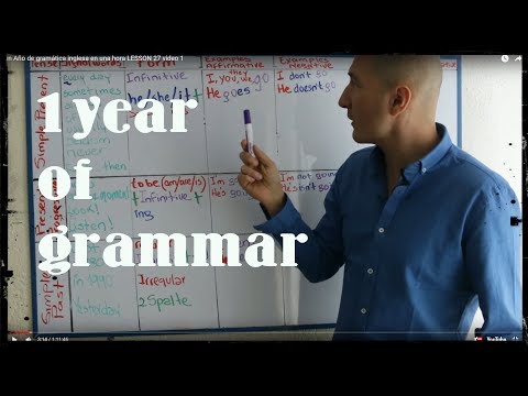 Un Año De Gramática Inglesa En Una Hora LESSON 27 Video 1