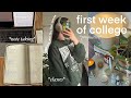 first week of college📚 | note taking, in person classes &amp; getting into the fall mood