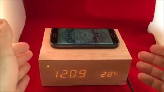 EchoAcc® Multi-Function Stereo Bluetooth Wooden Clock unboxing/review screenshot 2