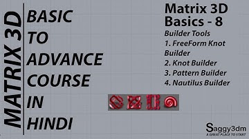 Matrix Basics in Hindi - 008 new 4 builder tools of Matrix 9