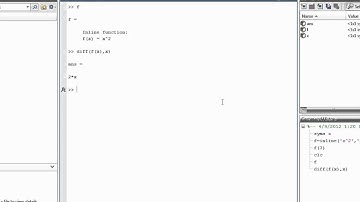 Matlab Essential Skills Sect 38 Taking Derivatives in Calculus