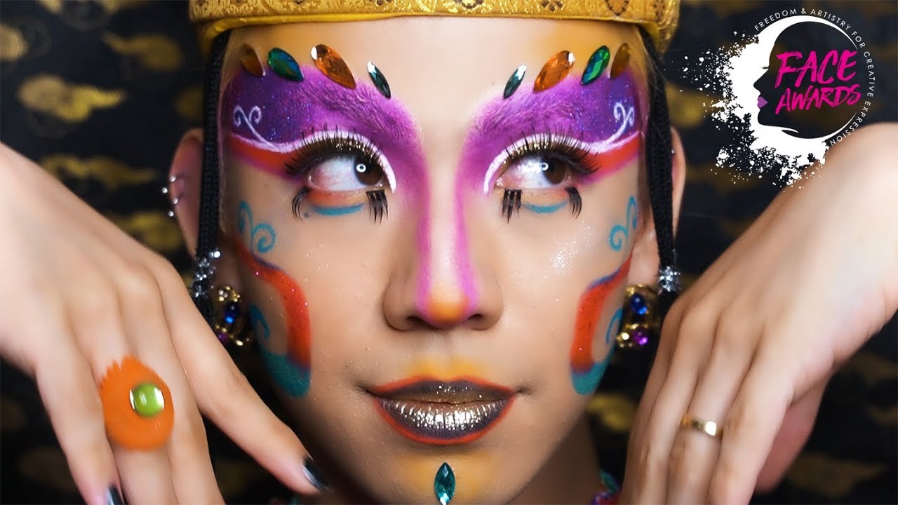 「Neon Nostalgia| FACE Awards Japan 2019 | First challenge | ネオン琉球 🔶🌀💄♠️💫」