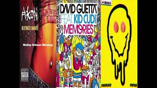 Memories x Pepas x Bananza (ha!ley Mashup) - David Guetta ft. Kid Cudi x Farruko x Akon