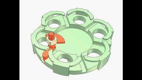 Internal Geneva mechanism 3480p | Mechanical Design Concepts And Mechanisms