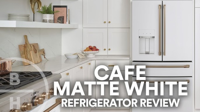 Gold Kitchen Accessories and Matte White Appliances 