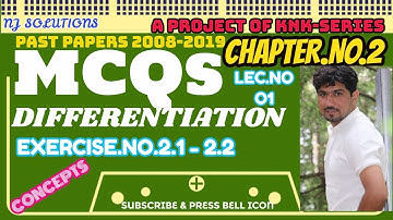 MATHEMATICS PART-2 MCQS CH.NO.2 DIFFERENTIATION BY NAVEED JAFAR