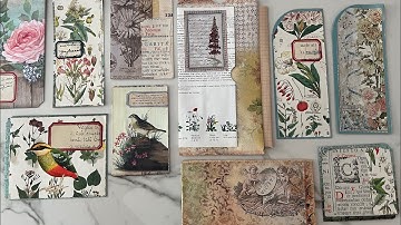 Craft with me #whatsinmybox | Random ephemera making session EP 23