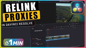 How to RELINK PROXIES for Media in Davinci Resolve