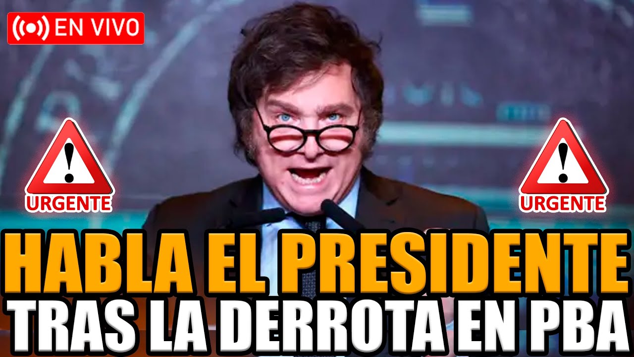 🔴URGENTE MILEI EN VIVO TRAS LA DERROTA EN LAS ELECCIONES DE PBA | BREAK POINT