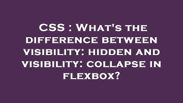 CSS : What