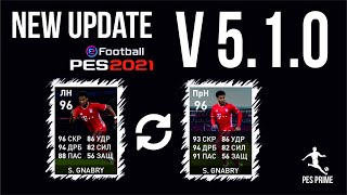 Какие изменения в обновленной версии PES mobile 2021. New Update (v5.1.0)