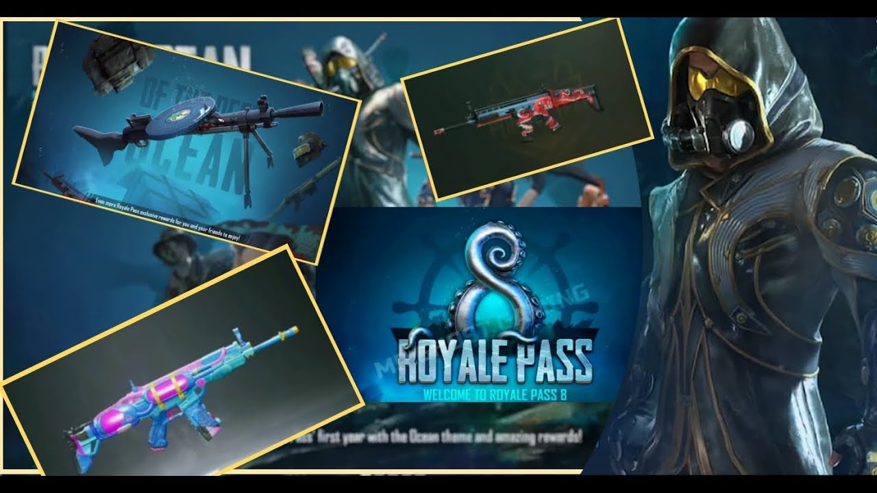 Season 8 || pubgm elite pass 8 leaks || skins, outfits, theme, rewards,and  many more - 