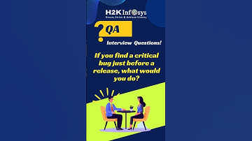 If you find a critical bug just before a release, what would you do? #bug #qa #jira #interview #job