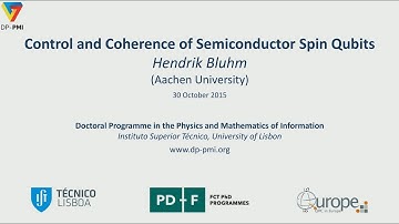 DP-PMI - QIT 2015 - Lecture 6: Hendrik Bluhm