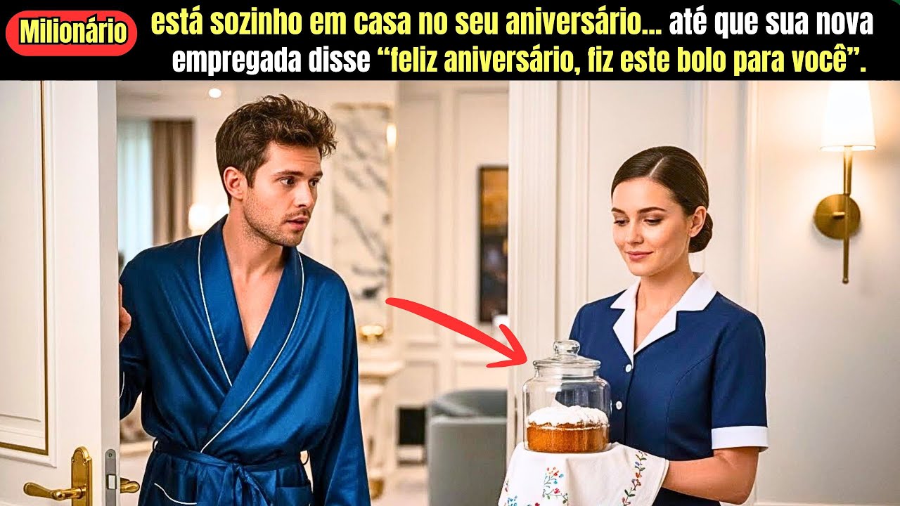 Milionário está sozinho em casa no seu aniversário... até que sua nova empregada disse “feliz...