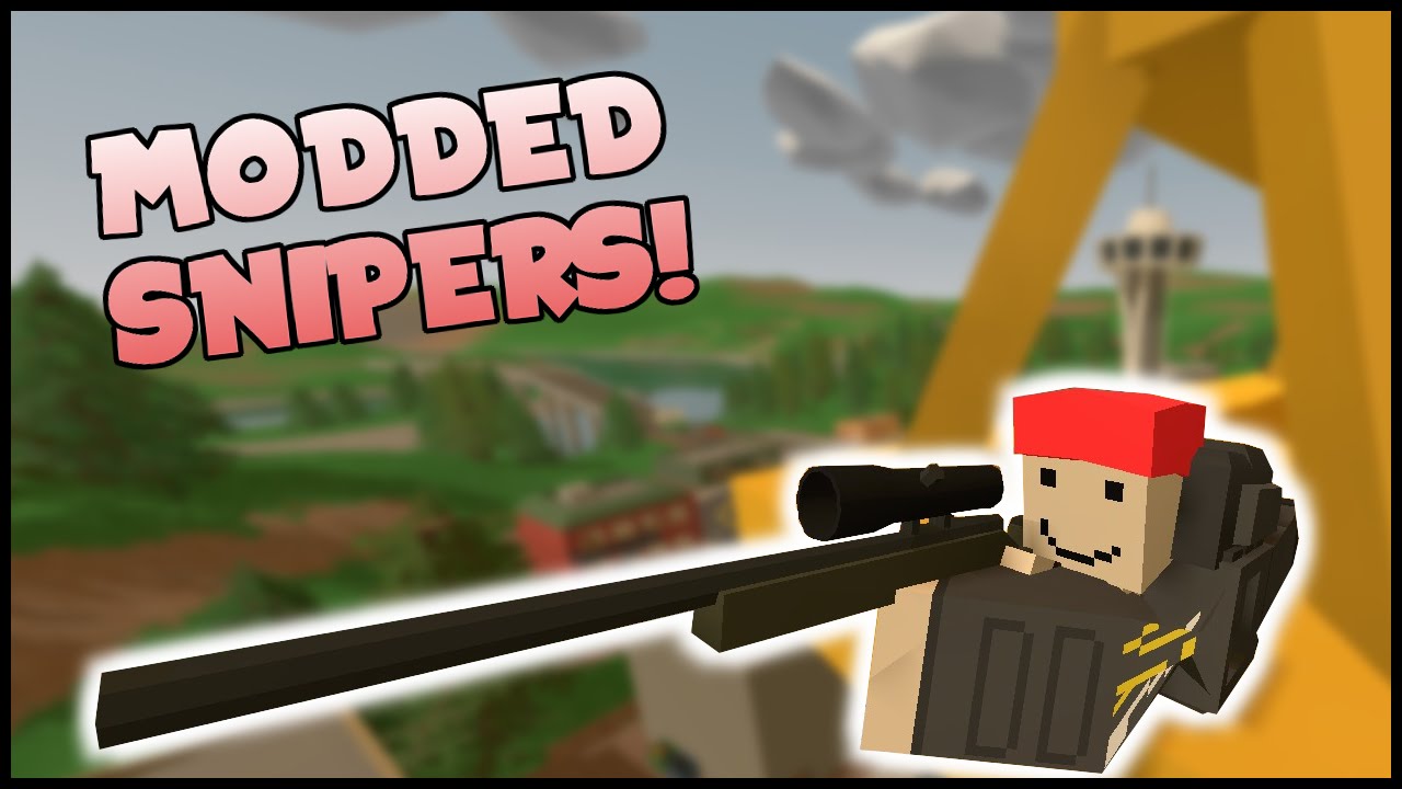 sniper mod, sniper rifle, sniper rifle pack, unturned, unturned modded guns...