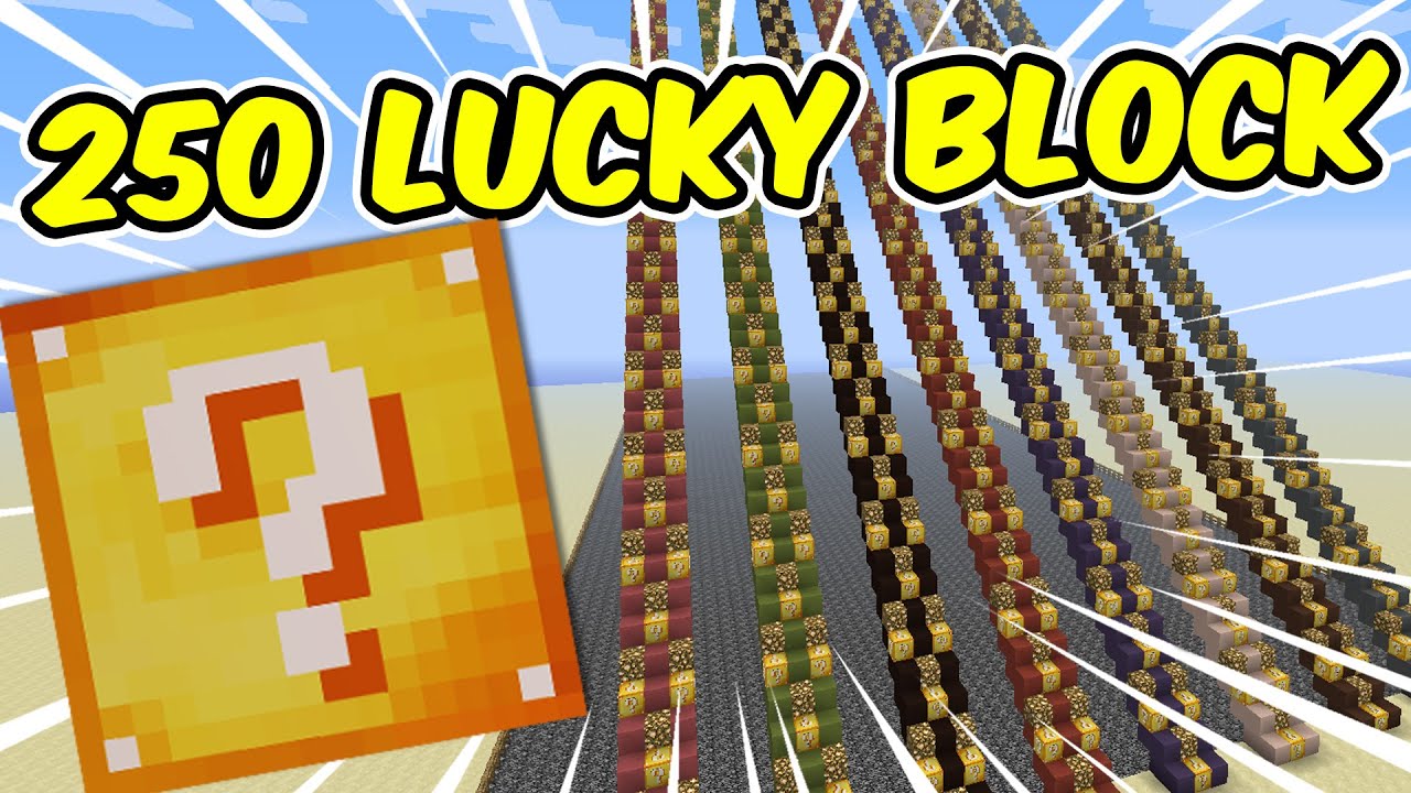 Öppnar 250 Lucky block i Minecraft med JNX och SoftisFFS - YouTube