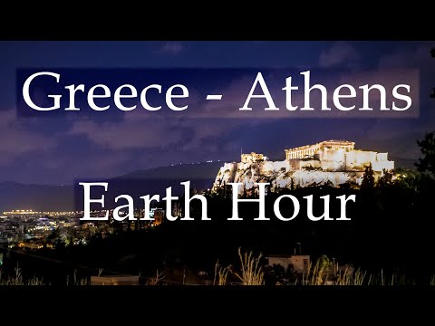 Greece - Athens Earth Hour | Αθήνα η Ώρα της Γης. Up Drones