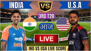 🔴 Live IND Vs USA 3rd WC T20 Match | IND vs USA 3rd WC T20 Live 2nd innings Last 5 overs #livescore