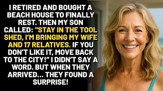I retired and bought a beach house to finally rest. Then my son called: “Stay in the tool shed...