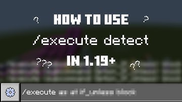 How to use the new 1.19 execute detect command | Minecraft Bedrock Edition