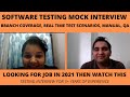 Software Testing Interview Questions| Manual Testing Interview Questions| QA Mock Interview