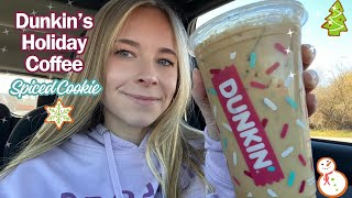 Dunkin's Holiday Coffee Menu - Spiced Cookie Iced Coffee Review