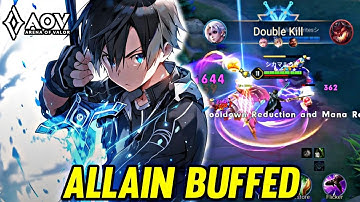 AOV : ALLAIN BUFFED NEW PATCH - ARENA OF VALOR LIENQUAMOBILE ROV