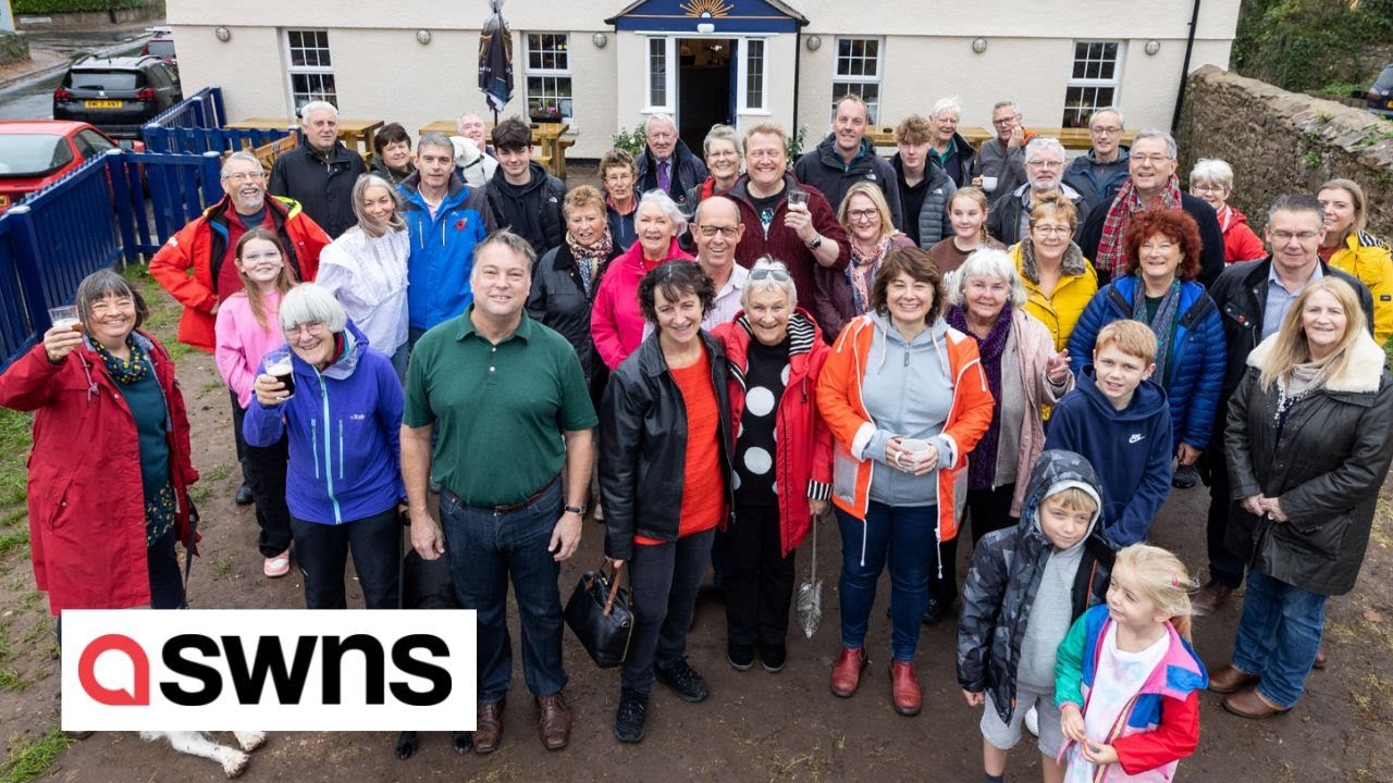 Villagers celebrate reopening their local pub after spending ten years ...