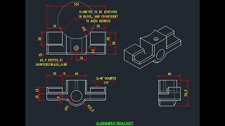 Alignment Bracket with Autocad