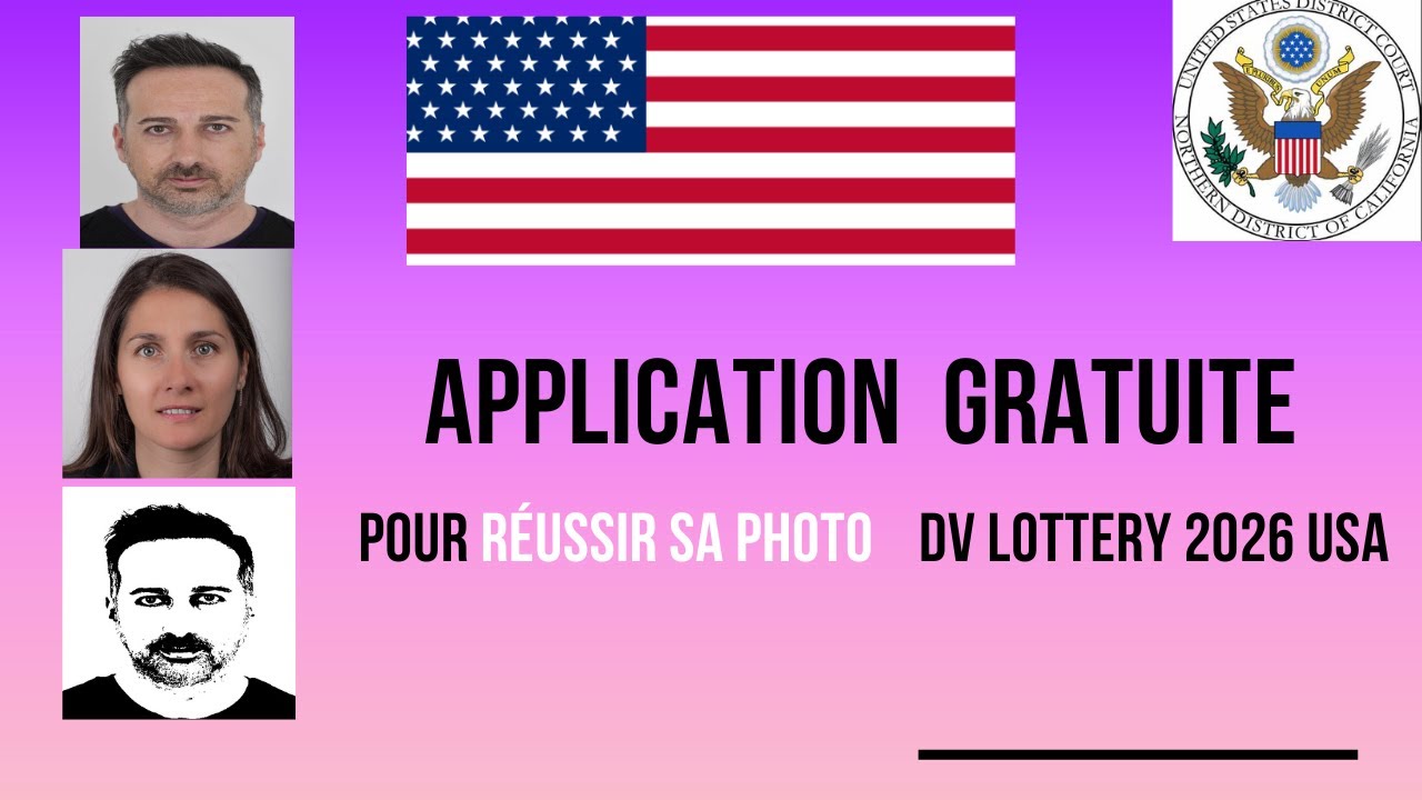 DV-2026 : Application pour Réussir sa Photo .#usa #visa#immigrer# ...