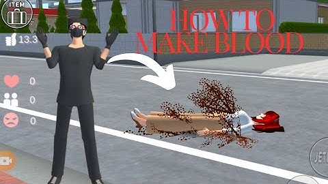 How to make blood in sakura school simulator #viraltrend #animation