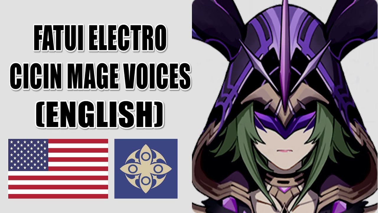 Genshin Impact Fatui Electro Cicin Mage Voices English Youtube 