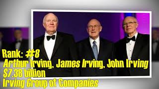 Top 10 Richest People in Canada / Top 10 Canadian Billionaires Top 10 Richest People in Canada / Top 10 Canadian Billionaires